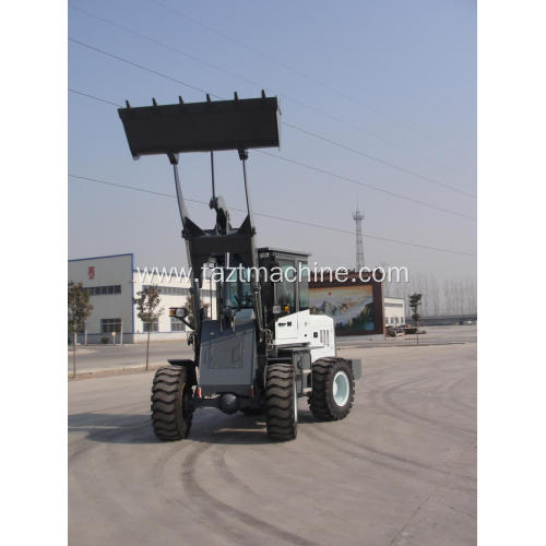 Wheel loader with adjustable steering and suspension